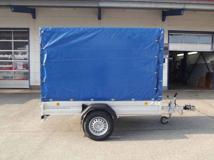 Bckmann Anhnger Bhler Tieflader mit Plane 001 (9)